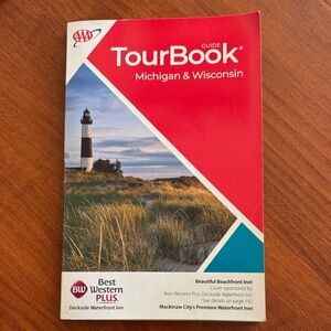 AAA TourBook Michigan & Wisconsin Travel Guide - Red/Teal Cover